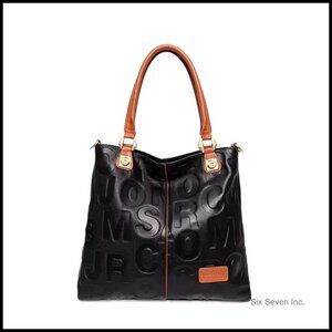 Women's Cowhide Handbag with Leather Broadband Large Capacity Shoulder Bag